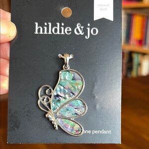 Butterfly Abalone Pendant - made of natural shell